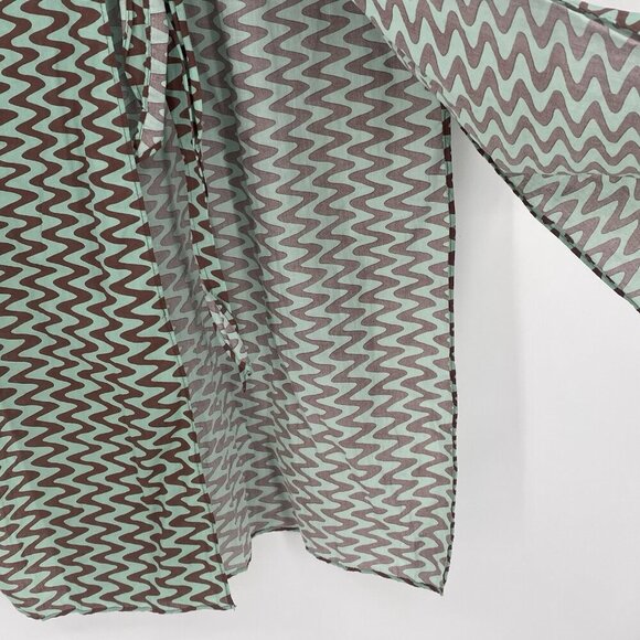 Zara The Lissie Shirt Tunic Blogger Fav Beach Resort Printed Cotton Size Small - Picture 16 of 16